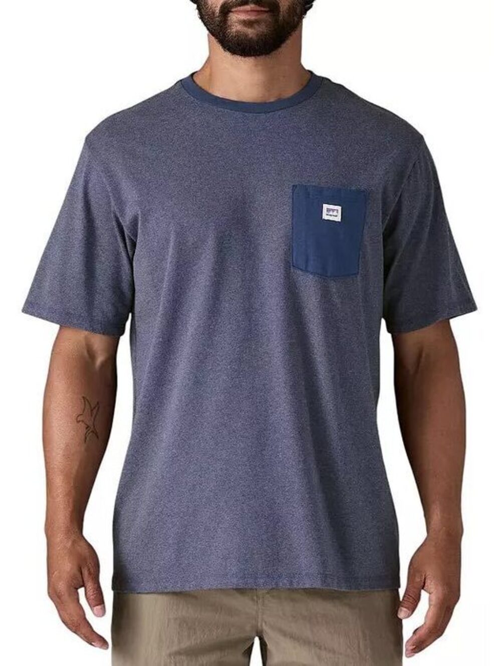 NWT New Patagonia Men's Shop Sticker Short Sleeve T-Shirt - Large